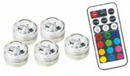 Outdoor Waterproof LED Pool Light RGB Remote Tea Lights LED 3pcs RGB2835