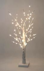 72pcs Holiday LED Lights Birch Light Tree With Fairy Lights Battery Decoration