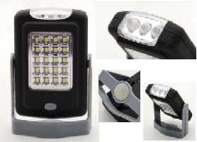 Mini Hand Held Led Work Light 10x6.9x3.5cm ABS 69g Black With Rubber Painting