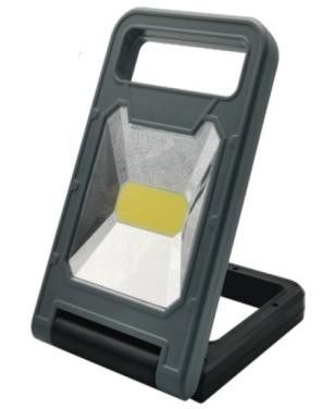 Battery Operated Handheld Work Light Rechargeable Foldable Stand 12.7x4x20cm ABS Plastic