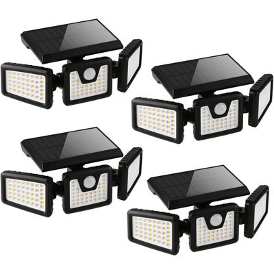 IP44 Solar Powered LED Light 70SMD High Power Solar Garden Lights Hot Waterproof Outdoor Multi Angle LED Wall Lamp