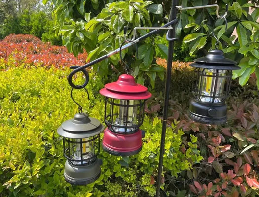 Outdoor Portable LED Camping Lantern 110x110x184mm White For Party Festival