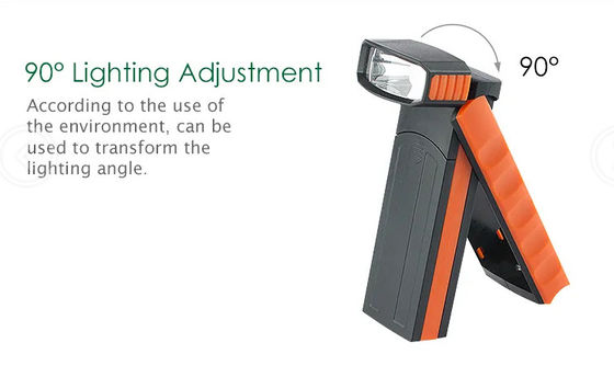 COB Portable Magnetic Work Light Battery Operated With 1W LED On Head Magnetic Inspection Repair Emergency
