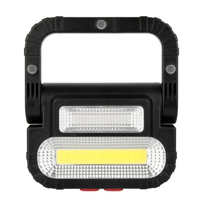 Battery Powered Handheld LED Work Light 9.9x2.9x7.1cm Mini Work Light 180lm Waterproof Stand Hook Red Warning