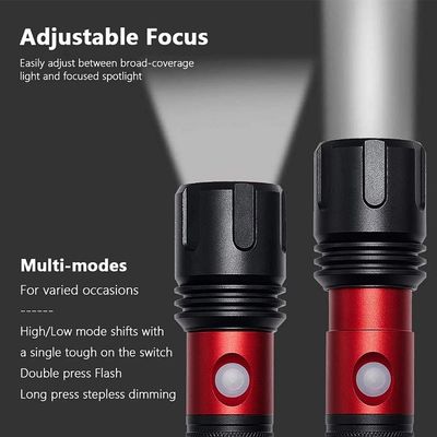 High Power Cree LED Torch Light XPG3 6W 18650 Battery 34x146mm 130g