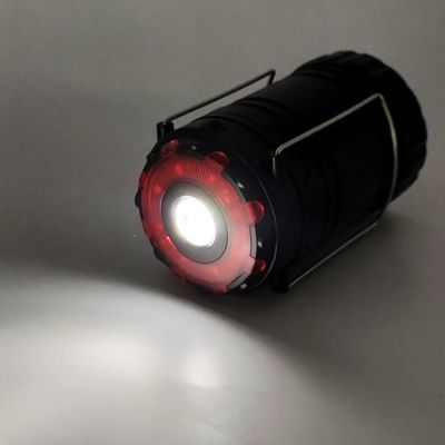 8.7x8.7x14.5(20.5)Cm Portable Outdoor Large LED Pop Up Lantern With Spot Light Warning Light