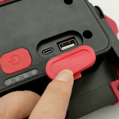 10W Rechargeable COB Waterproof Portable LED Work Light 17.3x3.5x15.6cm ABS Silicone