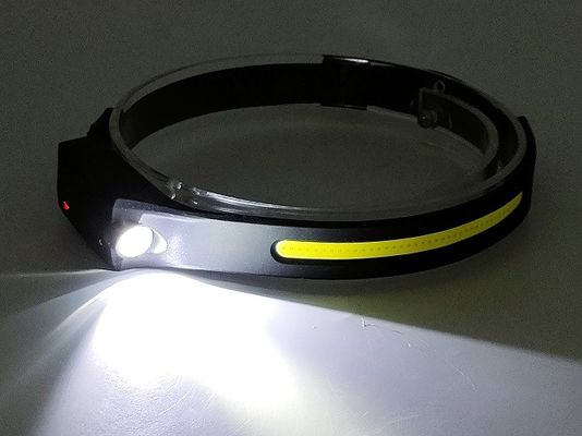 350lm Rechargeable COB LED Headlamp With Gesture Wave Sensor 3W Spot Illumination Camping Climbing Hiking