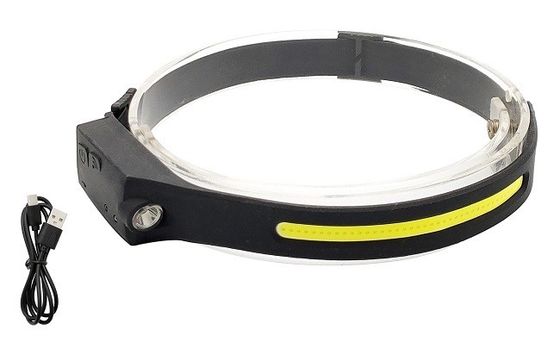 350lm Rechargeable COB LED Headlamp With Gesture Wave Sensor 3W Spot Illumination Camping Climbing Hiking