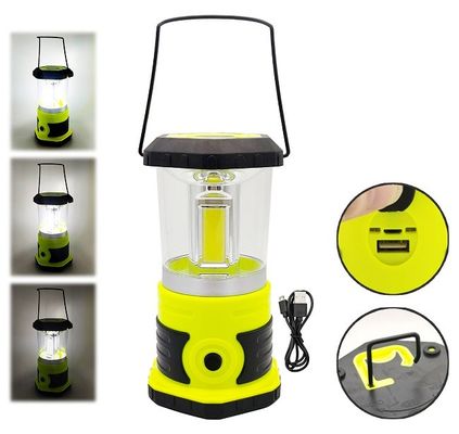 D14xH26cm COB Outdoor LED Camping Lantern Rechargeable 740g High Powered ABS