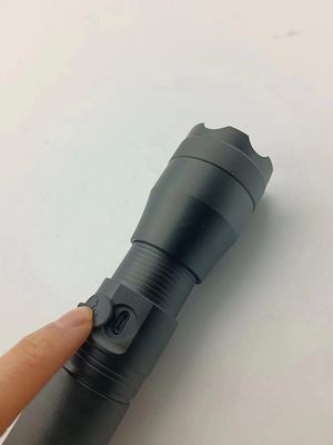 10W LED Flashlight Aluminum P50 18650 Lithium Battery 4.3x16.6(18.4)Cm 800lm Rechargeable LED Flashlight Torch
