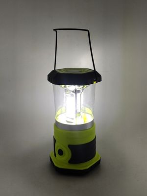 1200lm 2 In 1 LED Camping Lantern Outdoor LED Lantern High Powered 3D COB ABS D14xH26cm 740g