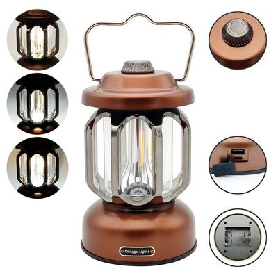 Hanging Rechargeable LED Camping Lights ABS Metal Handle 117x117x175mm