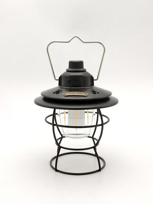 5V 1A LED Portable Retro Camping Lamp With Carrying Handle Garden ABS Handle