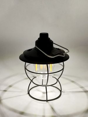 5V 1A LED Portable Retro Camping Lamp With Carrying Handle Garden ABS Handle