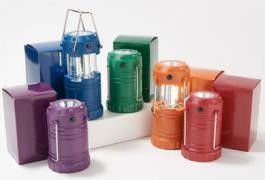 200 Lumens Mini Pop Up Lantern Camping Lights And Lanterns With Top White Light 6.5x6.5x11.5(15.8) Cm 3 X 1W COB