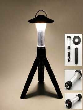100lm 60lm Mini Rechargeable LED Lantern With Tripod 86x86x250mm