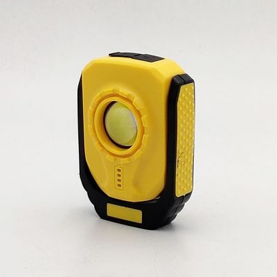 Rechargeable Portable LED Work Lights With Hook 7.3x3.8x9.5cm Yellow OEM Color