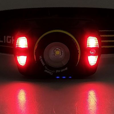 3W Rechargeable LED COB Headlamp With Gesture Wave Sensor LED Focus Adjustable