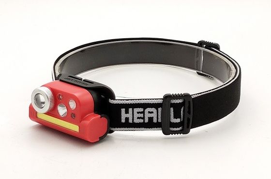 Plastic Battery COB LED Head Lamp Rechargeable With Gesture Wave Sensor