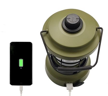 LED Camping Lights Rechargeable Retro Luxury Camping Lantern ABS+PC+Metal φ10.8x18(22.8)Cm