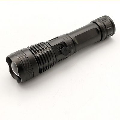 10W LED Flashlight Aluminum P50 18650 Lithium Battery 4.3x16.6(18.4)Cm 800lm Rechargeable LED Flashlight Torch