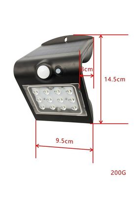 1.5W 3.7V Solar Powered LED Light Solar Panel LED Garden Lights LED Solar Integrated Lamp Outdoor Motion Sensor