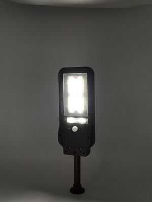 ABS Solar Powered LED Street Lights 4 COB Solar Sensor Flood Light PS 2pcs Lithium 18650 1200mAh