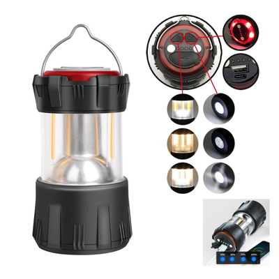 Mini 2 In 1 LED Camping Lantern 65x118mm Rechargeable Camping Lights