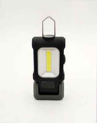 Mini Portable LED Work Lights Battery Operated ABS Black With Rubber Painting 3W COB