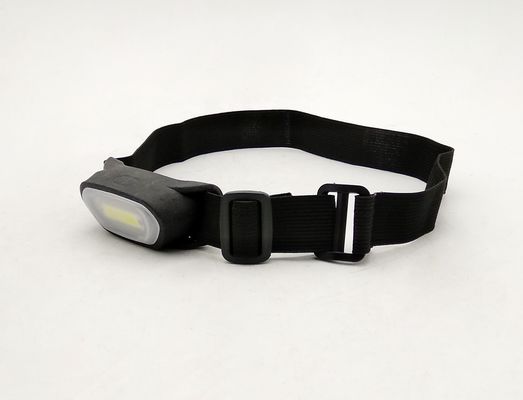 Silicone Rechargeable COB LED Headlamp Black 1x2W 2XAAA