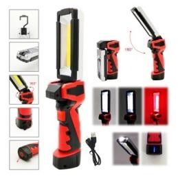 Rechargeable LED Hand Held Work Light Foldable Power Bank Emergency Light