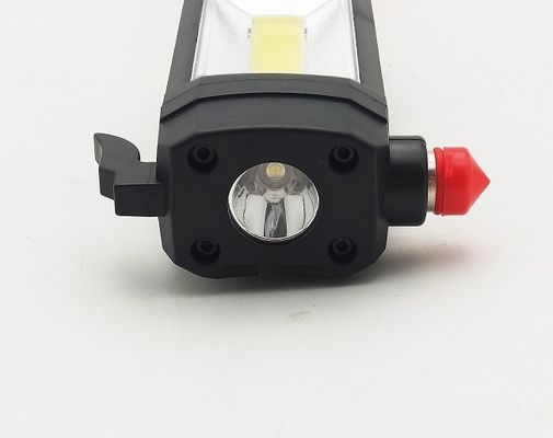 Functional Battery Powered Portable Work Light With Emergency Hammer And Belt Cutter ABS Plastic 8x3.5x22cm