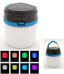7x7x7.1cm 2 In 1 LED Camping Lantern ABS PP Mini Battery Operated Lantern Lights