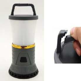 Outdoor 2 In 1 LED Camping Lantern IP44 LED Camping Lamp 8.5x8.5x19.6cm 42pcs White SMD 6pcs Red LED