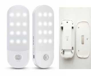 Rechargeable Cabinet Sensor Light 4.5X12.5X2.2cm Sensor Wardrobe Lights Super Slim Mini Light ABS PS Plastic