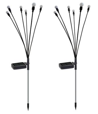 Solar Powered Outdoor Lights 2V 80mA Swaying Solar Garden Firefly Lights  Firefly Lights With