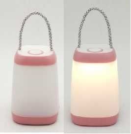 Portable 2 In 1 LED Camping Lantern 10x10x12.5cm Small Night Light With Handle Warm White