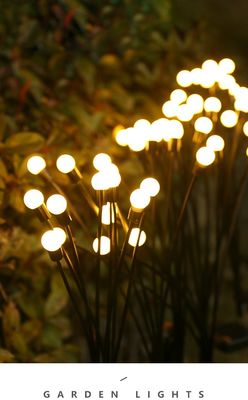 Solar Powered Outdoor Lights 2V 80mA Swaying Solar Garden Firefly Lights  Firefly Lights With