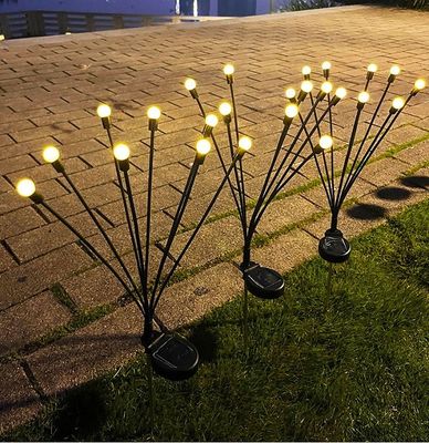 Solar Powered Outdoor Lights 2V 80mA Swaying Solar Garden Firefly Lights  Firefly Lights With