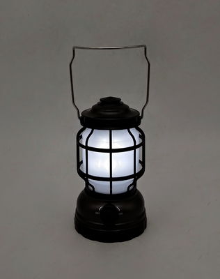 10.5x10.5x18.3cm LED Emergency Lantern With Metal Handle ABS PS Plastic Metal
