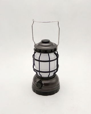 10.5x10.5x18.3cm LED Emergency Lantern With Metal Handle ABS PS Plastic Metal