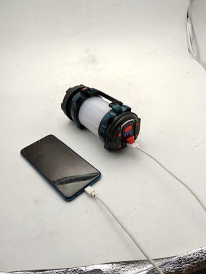 8.8x8.2x16.7cm 380g 2 In 1 LED Camping Lantern ABS Rechargeable Battery Lantern