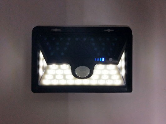 34LED Solar Powered Street Lights ABS 1200Mah Lithium 18650 Battery 15.8x10.5x4.8cm IP44 With Motion Sensor