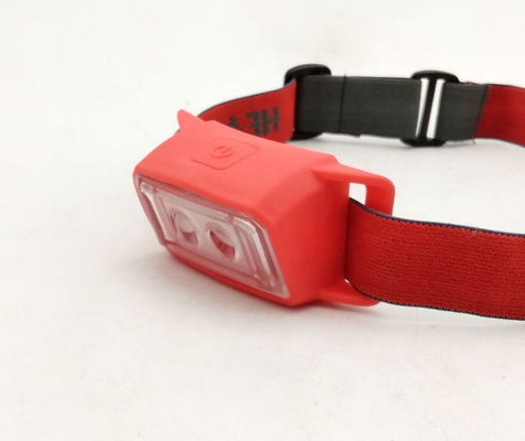 SMD COB LED Headlamp Silicone Headlamp Red 2xLED 45lm 6M 3AAA LED Light Source