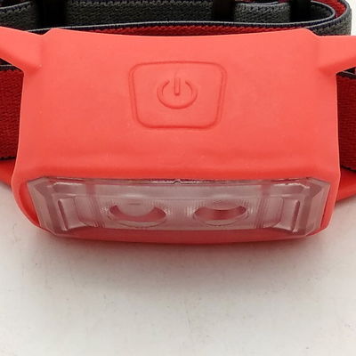 SMD COB LED Headlamp Silicone Headlamp Red 2xLED 45lm 6M 3AAA LED Light Source