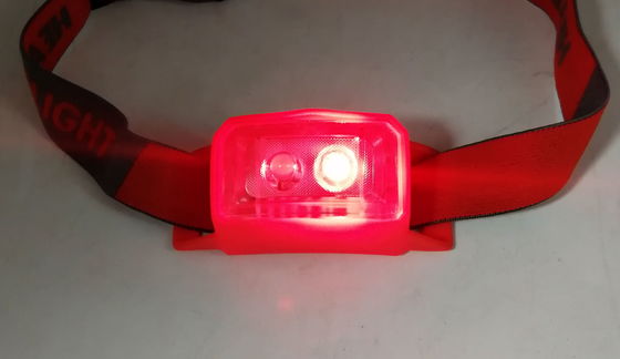 SMD COB LED Headlamp Silicone Headlamp Red 2xLED 45lm 6M 3AAA LED Light Source