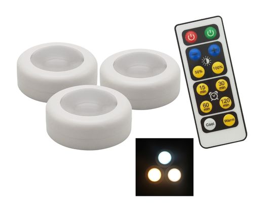 100lm Cabinet Sensor Light Motion Activated Closet Light CCT With Remote Control Dimmable Color Temperature