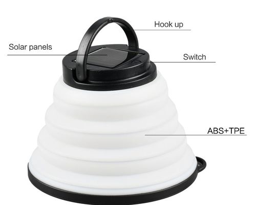 IP65 Outside Solar Folding Camping Light Solar / USB Foldable Lantern Light