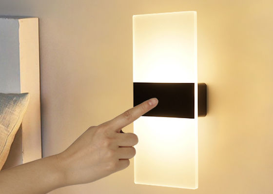 Acrylics Metal Rechargeable LED Wall Light With PIR Motion Sensor